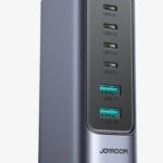 Joyroom Βάση Φόρτισης με 4Χ Θύρες USB-C & 2X Θύρες USB-A GaN Multi-Port Powers Station Σκούρο Γκρι