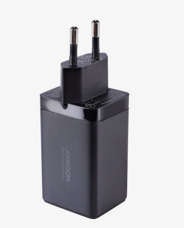 Joyroom Φορτιστής Με 2x Θύρες USB-C και Θύρα USB-A & Καλώδιο USB-C σε USB-C 65W Black