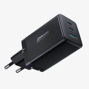 Joyroom Φορτιστής Με 2x Θύρες USB-C και Θύρα USB-A & Καλώδιο USB-C σε USB-C 65W Black