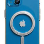 Forcell iPhone 14 Pro Max MagSafe Θήκη με Πλαίσιο Σιλικόνης Διάφανη - Silver