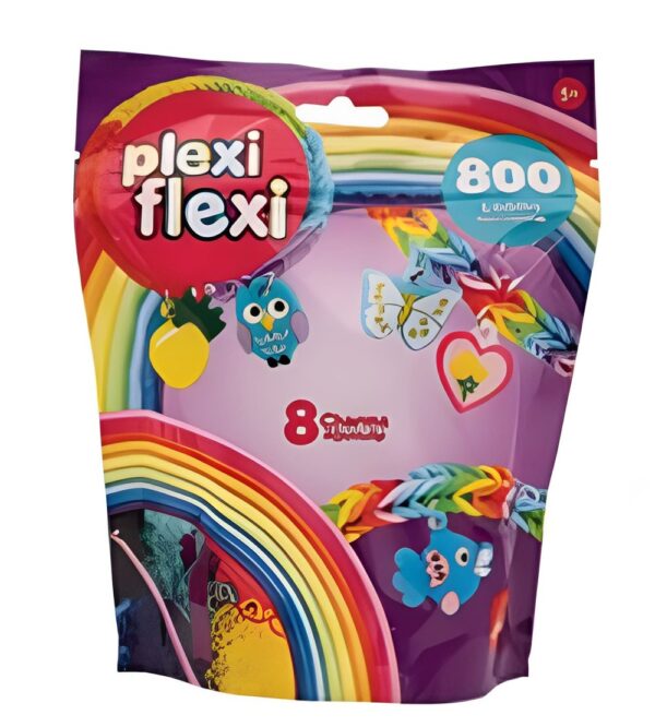 AS Plexi Flexi Σακουλάκι Με 800 Λαστιχάκια & 8 Αξεσουάρ Για Ηλικίες 5+ Χρονών AS Plexi Flexi Σακουλάκι Με 800 Λαστιχάκια & 8 Αξεσουάρ Για Ηλικίες 5+ Χρονών