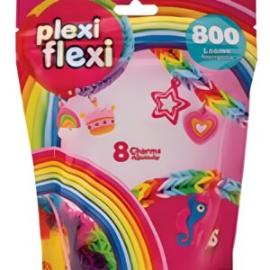 AS Plexi Flexi Σακουλάκι Με 800 Λαστιχάκια & 8 Αξεσουάρ Για Ηλικίες 5+ Χρονών