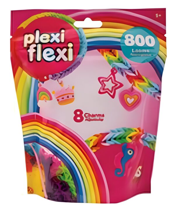 AS Plexi Flexi Σακουλάκι Με 800 Λαστιχάκια & 8 Αξεσουάρ Για Ηλικίες 5+ Χρονών