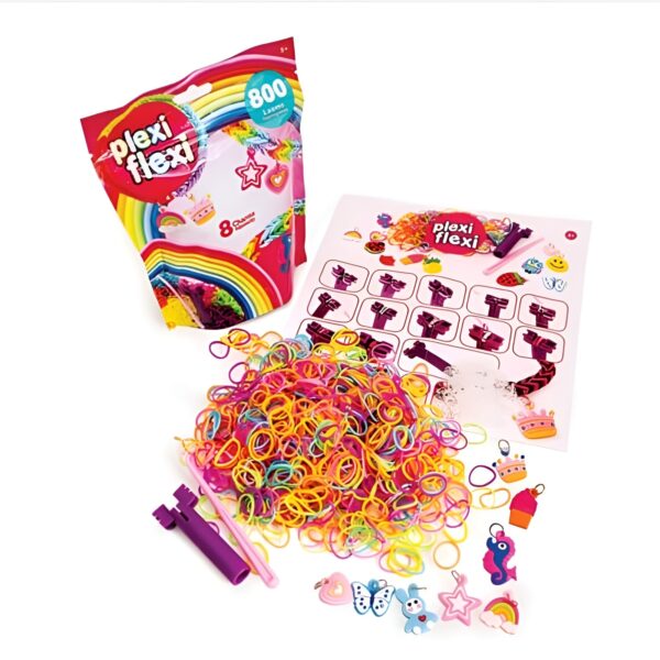 AS Plexi Flexi Σακουλάκι Με 800 Λαστιχάκια & 8 Αξεσουάρ Για Ηλικίες 5+ Χρονών