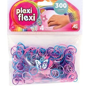 AS Plexi Flexi Σακουλάκι Με 300 Λαστιχάκια & 4 Αξεσουάρ Για Ηλικίες 5+ Χρονών