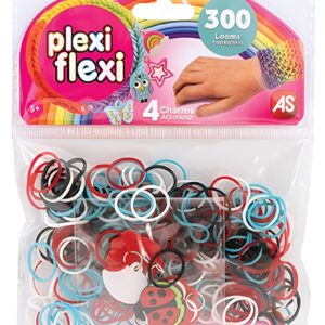AS Plexi Flexi Σακουλάκι Με 300 Λαστιχάκια & 4 Αξεσουάρ Για Ηλικίες 5+ Χρονών