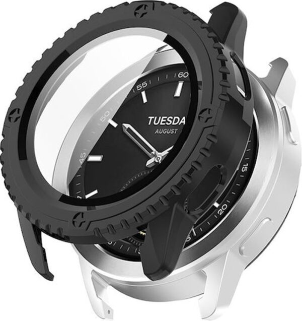 Xiaomi Watch S3 47mm Screen Protector Θήκη με Τζαμάκι Προστασίας Black