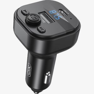 XO-BCC18 FM Transmitter Αυτοκινήτου με Bluetooth / USB-A & USB-C / 15W / Φωτισμός LED Μαύρο