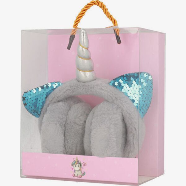 GJBY QL-418 Over-Ear Ενσύρματα Ακουστικά με Βύσμα 3.5mm και Μικρόφωνο Γκρι