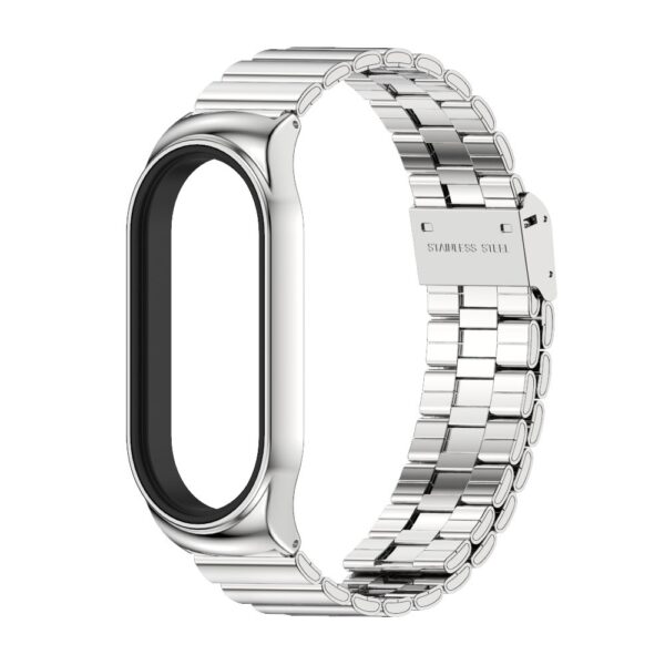 Λουράκι Xiaomi Mi Band 7 Ασημί NFC MIJOBS CS Bamboo Buckle Stainless Steel Watch Band Silver