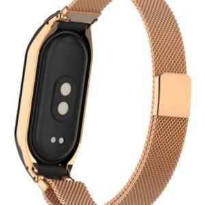 Λουράκι Xiaomi Mi Band 4/5/6/7 Χρυσό Mijobs Plus Case Milan Buckle Metal Watch Band Rose - Gold