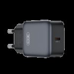 XO-L155 Φορτιστής χωρίς Καλώδιο με Θύρα USB-C PD GaN 30W Μαύρος