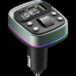 Techsuit FM Transmitter Αυτοκινήτου με Bluetooth / Θύρες 1Χ USB-A & 2Χ USB-C PD Μαύρο