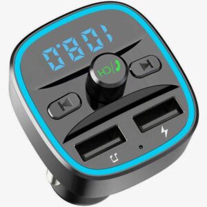 Techsuit FM Transmitter Αυτοκινήτου με Bluetooth / Θύρες 2Χ USB-Α QC 3.0 Μαύρο