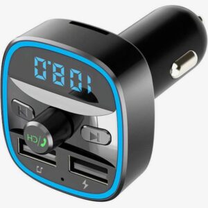 Techsuit FM Transmitter Αυτοκινήτου με Bluetooth / Θύρες 2Χ USB-Α QC 3.0 Μαύρο