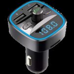 Techsuit FM Transmitter Αυτοκινήτου με Bluetooth / Θύρες 2Χ USB-Α QC 3.0 Μαύρο