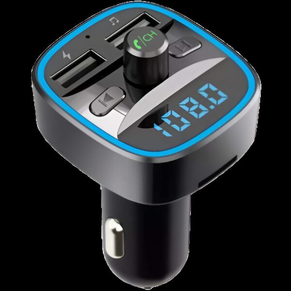 Techsuit FM Transmitter Αυτοκινήτου με Bluetooth / Θύρες 2Χ USB-Α QC 3.0 Μαύρο