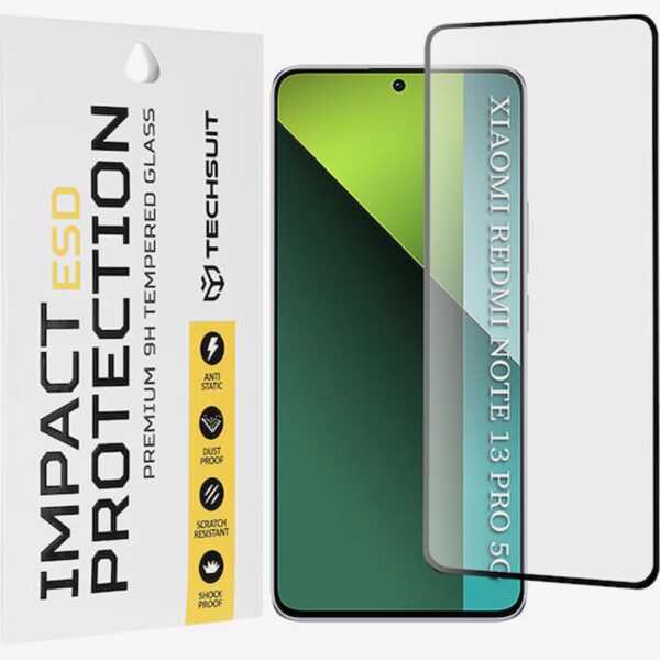 Xiaomi Redmi Note 13 Pro 5G / Poco X6 / X6 Pro 5G / X7 Pro / F6 5G / F7 Pro / 14T Pro Techsuit ESD Full Glue Tempered Glass