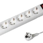 Technic MT6W1.5MS1.5-W Πολύμπριζο 6 Θέσεων με Καλώδιο 1,5m και Διακόπτη ON / OFF