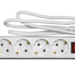 Technic MT5W3MS1.5-W Πολύμπριζο 5 Θέσεων με Καλώδιο 3m και Διακόπτη ON / OFF