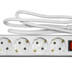 Technic MT5W3MS1.5-W Πολύμπριζο 5 Θέσεων με Καλώδιο 3m και Διακόπτη ON / OFF