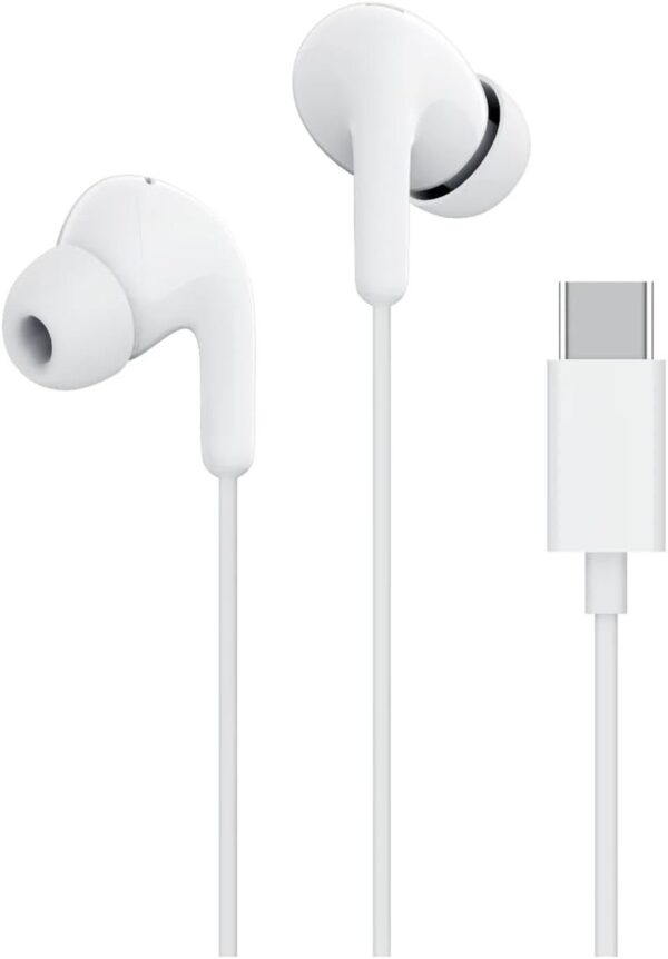 Original Xiaomi In-Ear Handsfree με Βύσμα USB-C Λευκό