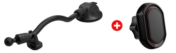 Βάση Αυτοκινήτου με Βεντούζα για Κινητό Powertech Car Holder for Mobile Black