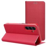 Tel1 Xiaomi Redmi Note 14 5G Luna Carbon Θήκη Βιβλίο - Red