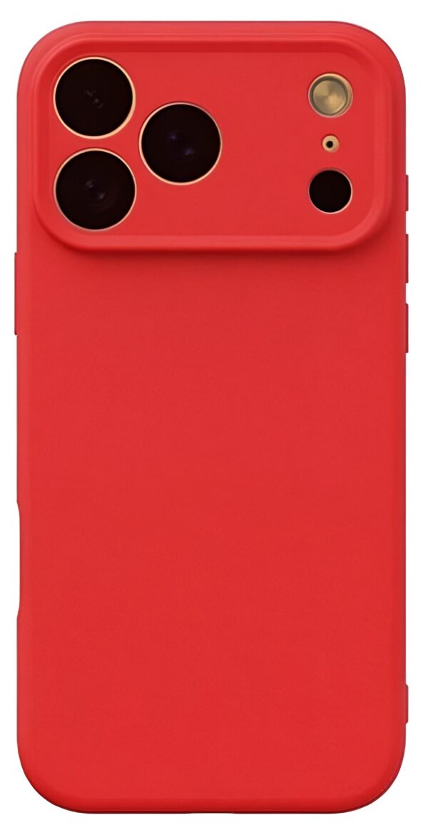 Forcell iPhone 17 Pro Max Soft Touch Θήκη Σιλικόνης - Bright Red