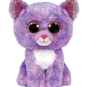 TY Beanie Boos Cassidy Χνουδωτή Γατούλα Μωβ 23εκ.