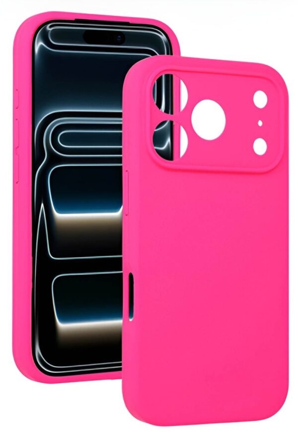 Forcell iPhone 17 Pro Max Soft Touch Θήκη Σιλικόνης - Fuchsia