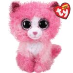 TY Beanie Boos Reagen Χνουδωτή Γατούλα Ροζ 23εκ.