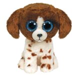 TY Beanie Boos Muddles Χνουδωτό Σκυλάκι Καφέ Και Λευκό 23εκ.
