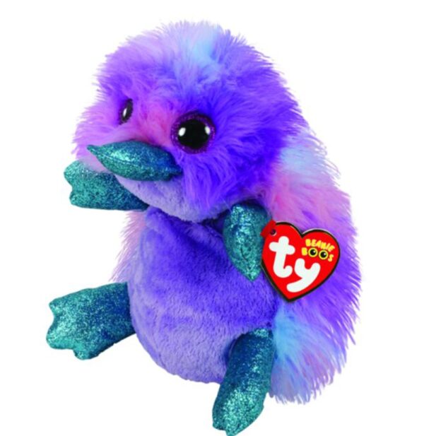 TY Beanie Boos Zappy Χνουδωτός Πλατύποδας Μωβ 25εκ.