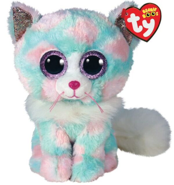 TY Beanie Boos Opal Χνουδωτή Γατούλα Παστέλ 23εκ.