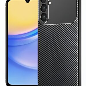 Techsuit Samsung Galaxy A16 4G / A16 5G Carbon Fiber Θήκη Σιλικόνης - Black