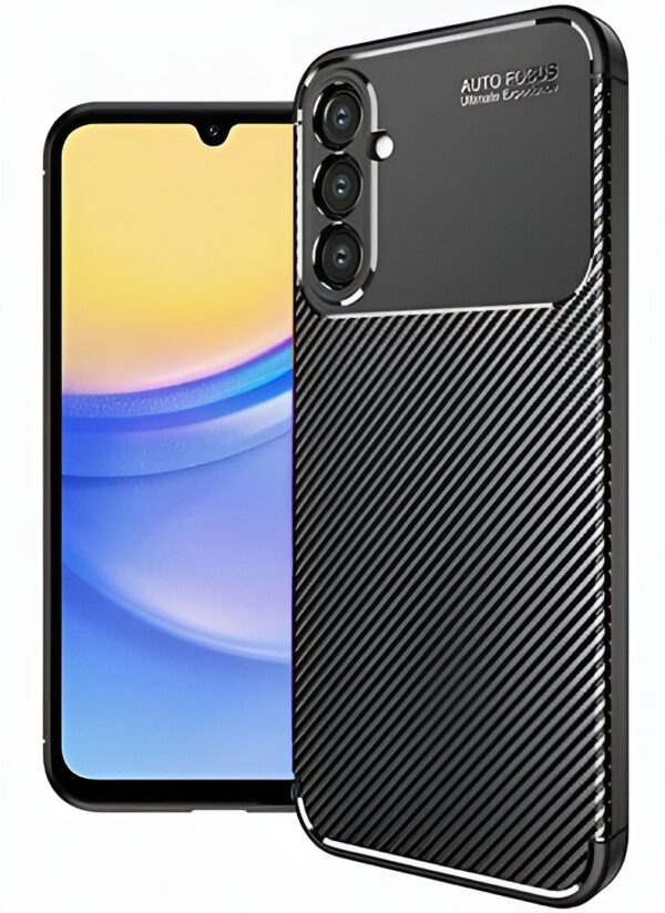 Techsuit Samsung Galaxy A16 4G / A16 5G Carbon Fiber Θήκη Σιλικόνης - Black