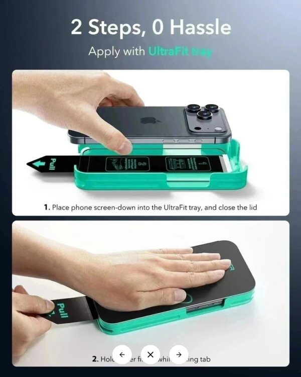 iPhone 17 Pro Max ESR Classic Screen Protector 3 Pack Προστασία Οθόνης με Μαύρο Περίγραμμα Full Face Tempered Glass