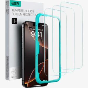 iPhone 17 Pro Max ESR Classic Screen Protector 3 Pack Προστασία Οθόνης με Μαύρο Περίγραμμα Full Face Tempered Glass