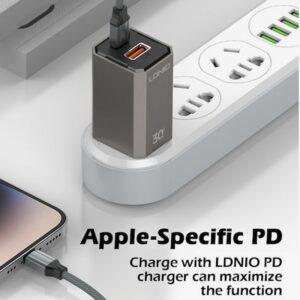 LDNIO USB-C to Lightning 30W PD 2m Μαύρο (LC442i)