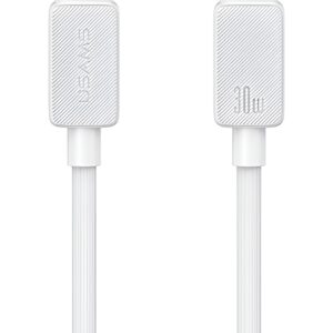 USAMS Καλώδιο USB-C to Lightning 30W 1m Λευκό (US-SJ712)