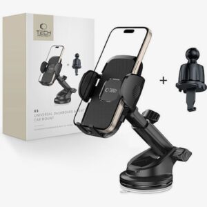 Tech - Protect V3 Universal Dashboard & Vent Car Mount Βάση Αυτοκινήτου Αεραγωγού με Ρυθμιζόμενα Άγκιστρα Black