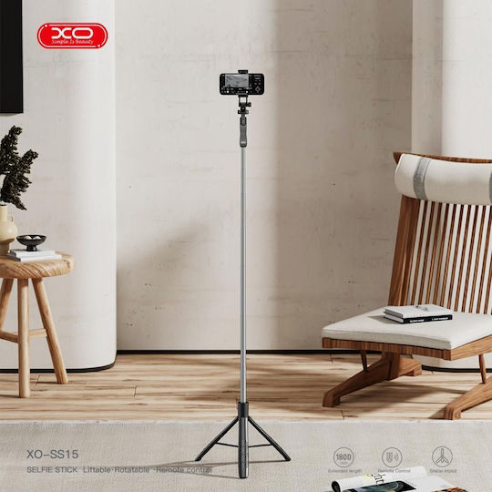 XO-SS15 Selfie stick με Bluetooth Μαύρο