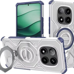 Techsuit Xiaomi Redmi Note 14 Pro 5G / Poco X7 5G MagSafe Carbon Shield Pro Θήκη Σκληρή Διάφανη - Blue