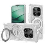 Techsuit Xiaomi Redmi Note 14 Pro 5G / Poco X7 5G MagSafe Carbon Shield Pro Θήκη Σκληρή Διάφανη - White