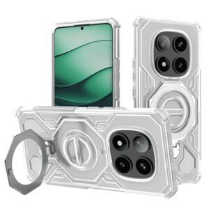 Techsuit Xiaomi Redmi Note 14 Pro 5G / Poco X7 5G MagSafe Carbon Shield Pro Θήκη Σκληρή Διάφανη - White