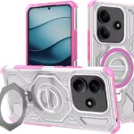 Techsuit Xiaomi Redmi Note 14 Pro 5G / Poco X7 5G MagSafe Carbon Shield Pro Θήκη Σκληρή Διάφανη - Pink