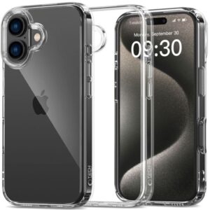 Tech Protect iPhone 16 Flexair Hybrid Θήκη Σιλικόνης - Διάφανη