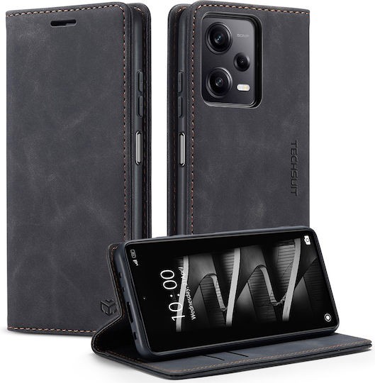 Techsuit Samsung Galaxy A26 5G / A17 Confy Cover Θήκη Βιβλίο - Black