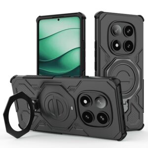 Techsuit Xiaomi Redmi Note 14 Pro 5G / Poco X7 5G MagSafe Carbon Shield Pro Θήκη Σκληρή - Black